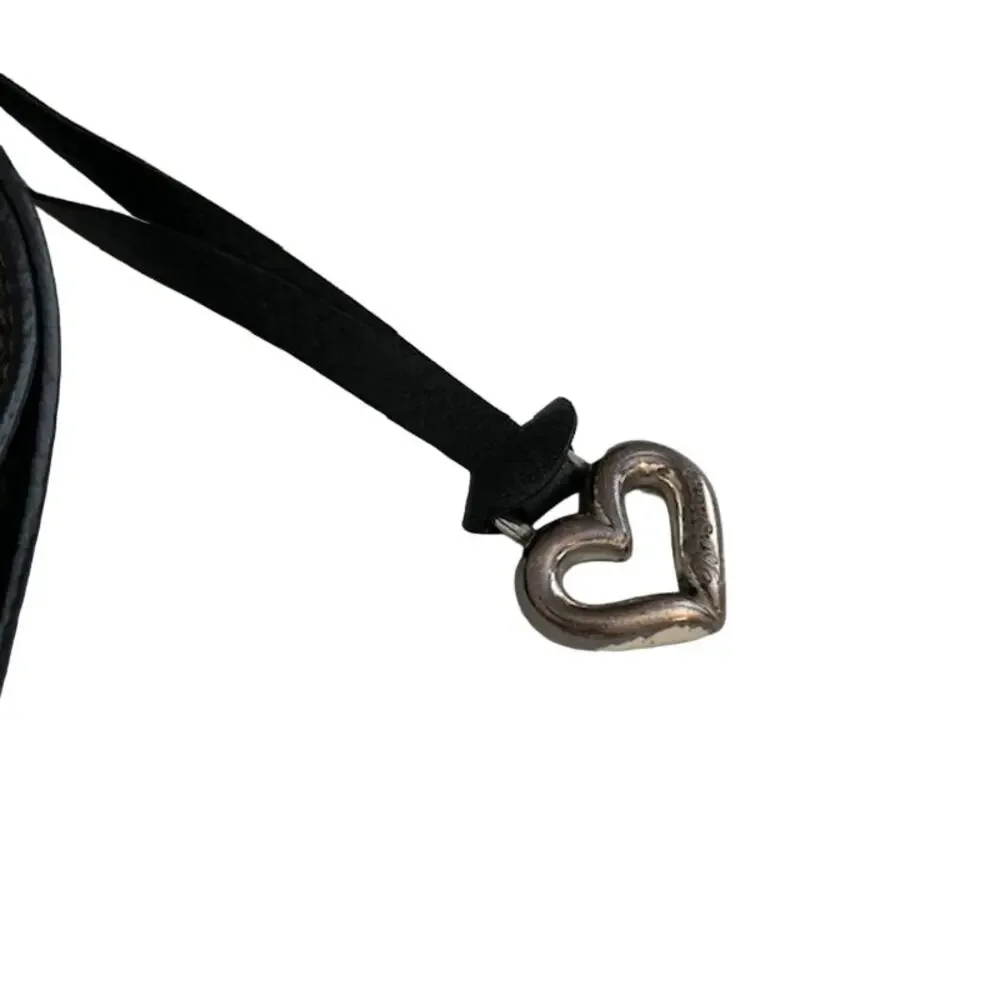 Brighton women's koda black & brown soft leather crossbody. - Picture 8 of 16